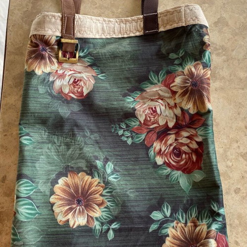 Handmade Boho shoulder bag like new, multicolored green