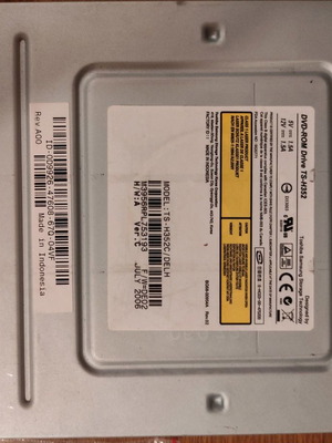 DVD-ROM Drive Toshiba Samsung H532 μεταχειρισμένο με καλώδιο και βίδες
