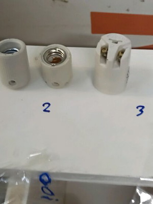 E14 porcelain lamp holders electrical supplies new, 3 sizes