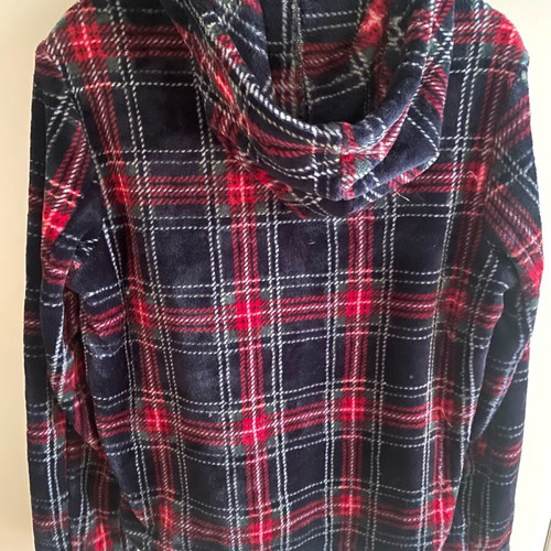 Bill Coast plaid fleece jacket S-M like new, relaxed fit