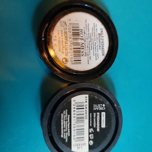 Eyeshadows like new Dust and Cream and o-morfia