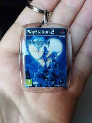 Kingdom Hearts PS2 Keychain new, acrylic