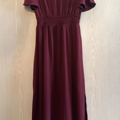 Shein branded long dress size L with elastic waist new