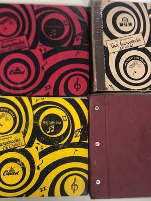 Vinyl record album cases used, pack of 10 for 45 rpm