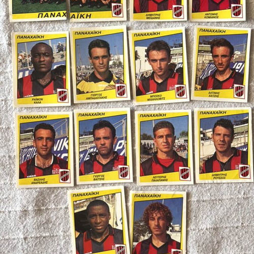 Panachaiki Panini stickers used, Greek Championship 1998 pack