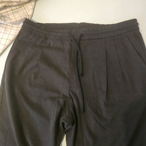 Amans linen black men's pants XXL like new