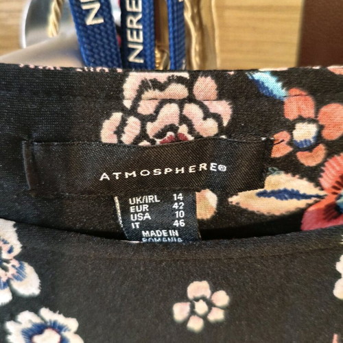 Atmosphere dress used with floral pattern, size XL