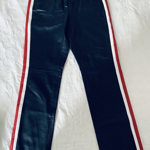 Apriori Escada Group Leather Racing Pants Lamb Nappa size 40 like new