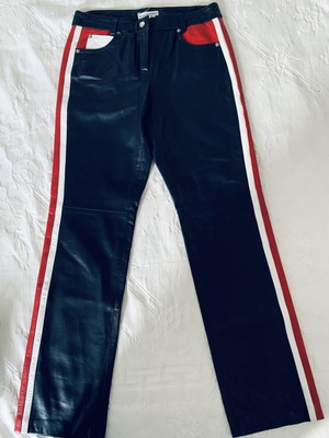 Apriori Escada Group Leather Racing Pants Lamb Nappa size 40 like new