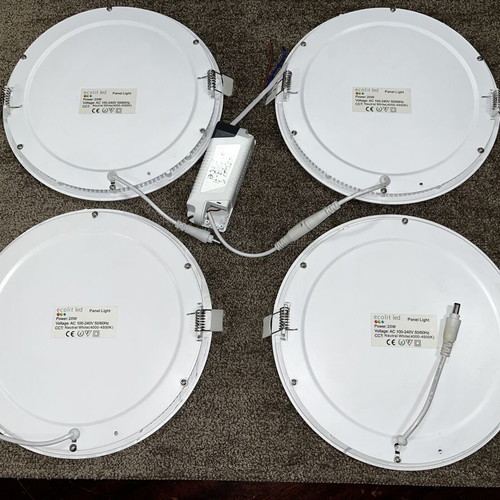 Ecolit 20W 4000K LED panel set of 4