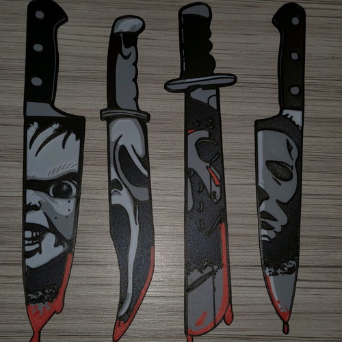 3D Printed Wall Decor with Horror Movie Designs new