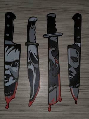 3D Printed Wall Decor with Horror Movie Designs new