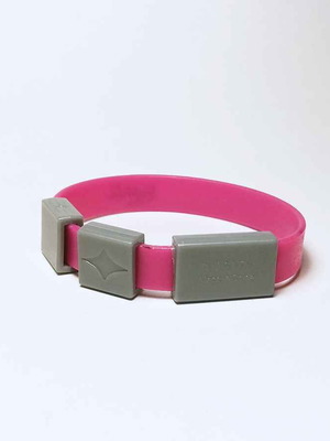 Bratz plastic children's bracelet used, gray and pink