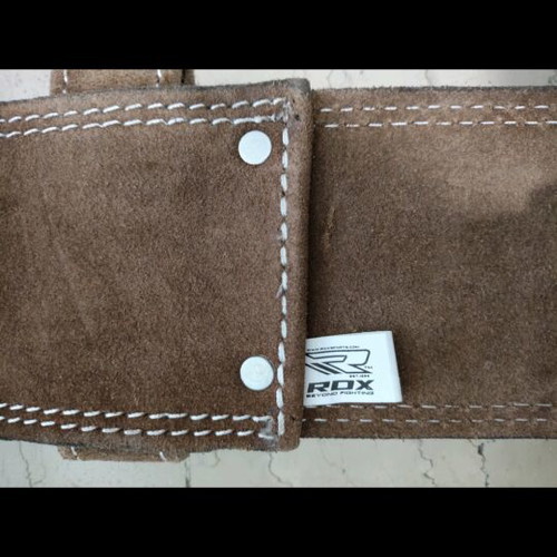 RDX powerlifting gym belt 115 cm like new, leather
