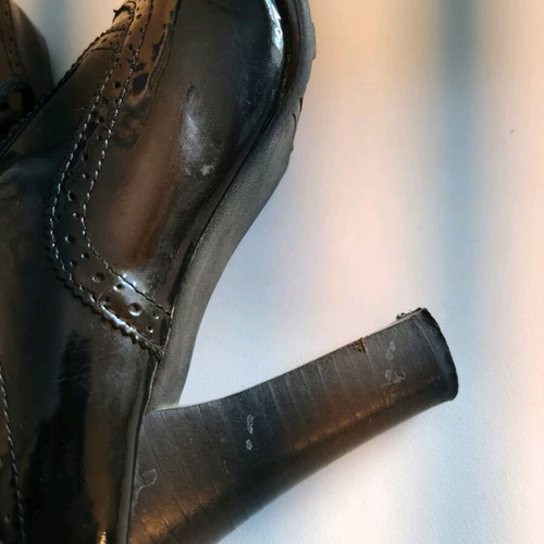 Replay women's oxford heels used, black patent leather