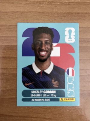 World Cup Sticker Coman new from 2026 collection