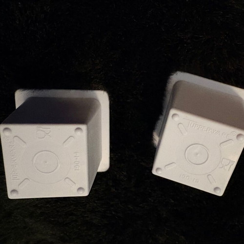 Vintage Tupperware ice cube molds set of 2 used