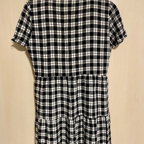 H&M Black and White Checked Dress like new, cotton, size M