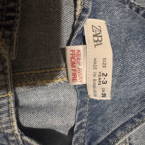 Denim salopette H&M like new, size 98cm for 2-3 years old