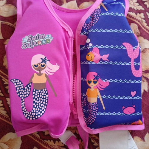 Swim vest mermaid for 11-18 kg, like new, pink