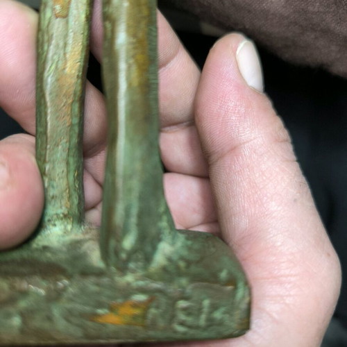 Brass statue of a child counting stars, 30 cm, new