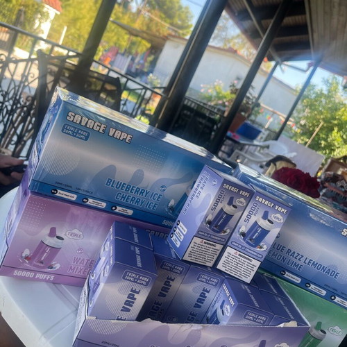 Vape 50k puffs with 2 flavors, new