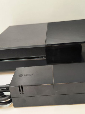 Microsoft Xbox One console with power supply for repair or parts, used