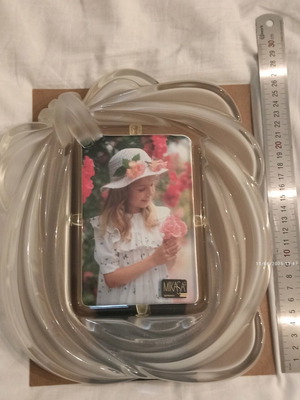 Vintage Mikasa Germany Frame new, frosted glass for 4x6" photo
