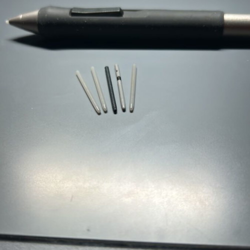 Wacom Intuos 3 PTZ-630 A5 digitizer used with pen and extra nibs