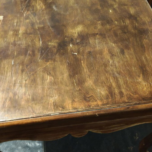 Wooden vintage dining table 135x100x80 cm