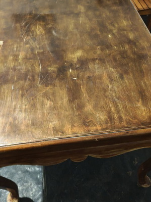 Wooden vintage dining table 135x100x80 cm