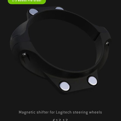 Logitech G923 Racing Wheel for PS5 and PC like new with Acelith Formula Mod and Magnetic Shifter