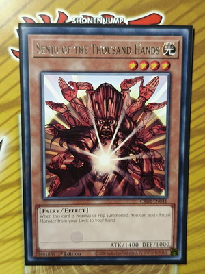 Senju Of The Thousand Hands card like new with Ultra Pro sleeve
