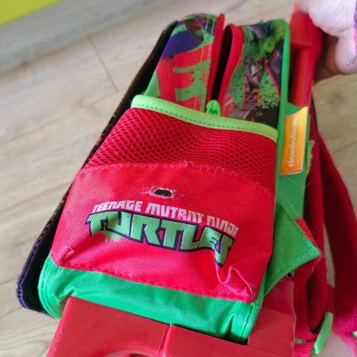 Ninja Turtles toddler bag used trolley with wheels