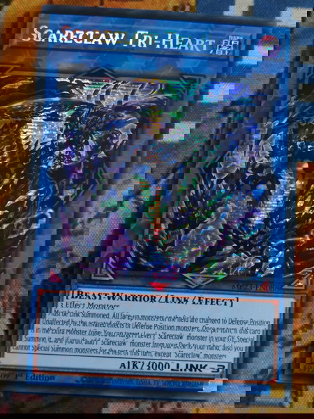 3) Scareclaw Tri Heart (Secret Rare, Yugioh)