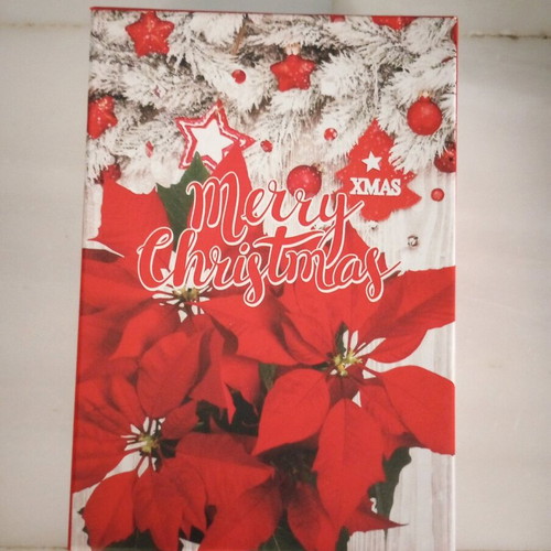 Christmas box new made of pressed paper