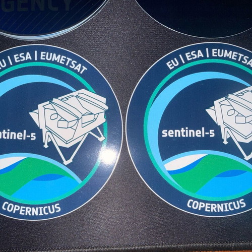 Sentinel-5 ESA collectible stickers new