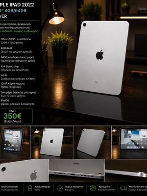 Apple iPad 10th Generation 2022 10.9" 4GB/64GB Silver like new