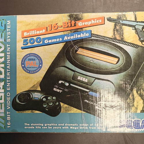 Sega Mega Drive 2 console like new with 2 controllers and gun