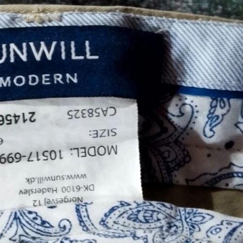 Sunwill men's pants beige cotton sateen, like new, size 3XL