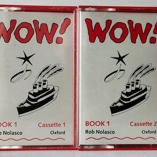 Vintage English learning cassettes used, 90s