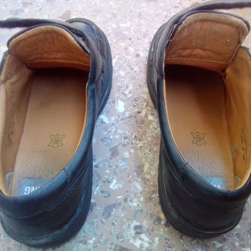Leather shoes used, size 43, black