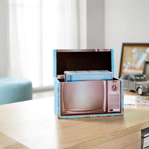 Decorative Retro TV CD/DVD Storage Box new