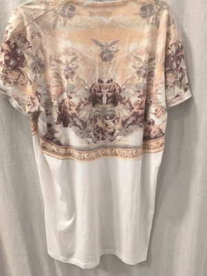 Bershka men's short-sleeve t-shirt medium with Renaissance angel print used
