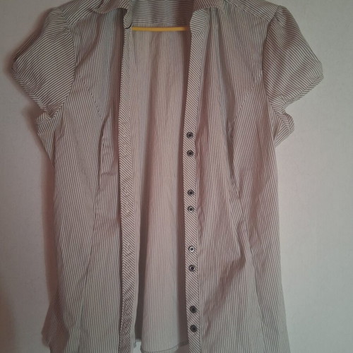 Women's summer shirt like new, black and white, size L
