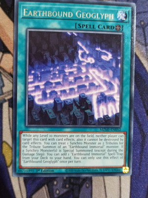 Earthbound Geoglyph Spell Card σαν καινούργιο