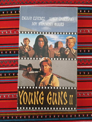 Young Guns II videocassette like new, subtitles, action adventure