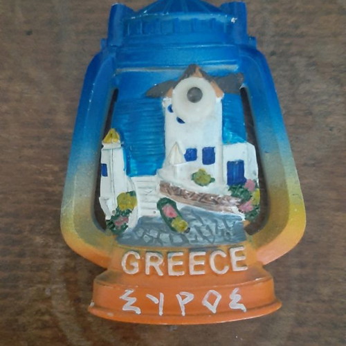 Magnet from Syros used, souvenir keepsake