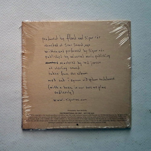Sigur Rós Vid Spilum Endalaust CD single promo new
