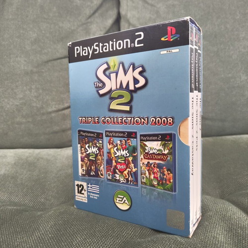 The Sims 2 Triple Collection 2008 PS2 game used, Greek CIB